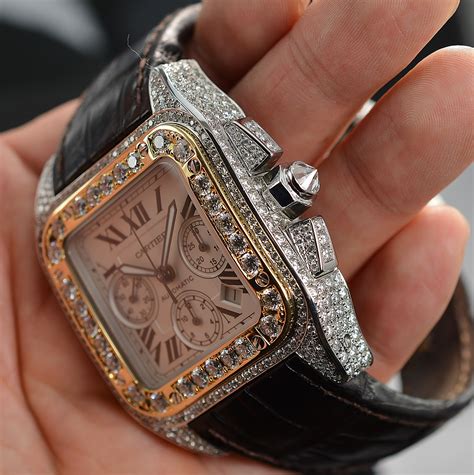 cartier santos gold steel|cartier santos xl with diamonds.